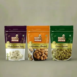 Premium Nuts & Dry Fruits Combo (Almonds, Cashews & Raisins) 650g